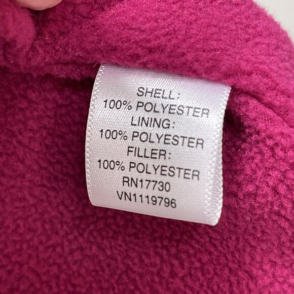 Merona Women’s Plus 20W 22W Black Puffer Vest Puffy Sleeveless Pink Zip Pockets - Picture 7 of 11